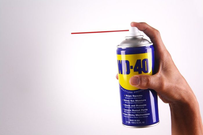 Photo for WD-40 Product for multi purpose use for rusty item. Photo taken on October 2017, at Kota Kinabalu, Sabah, Malaysia, Home made studio photo.