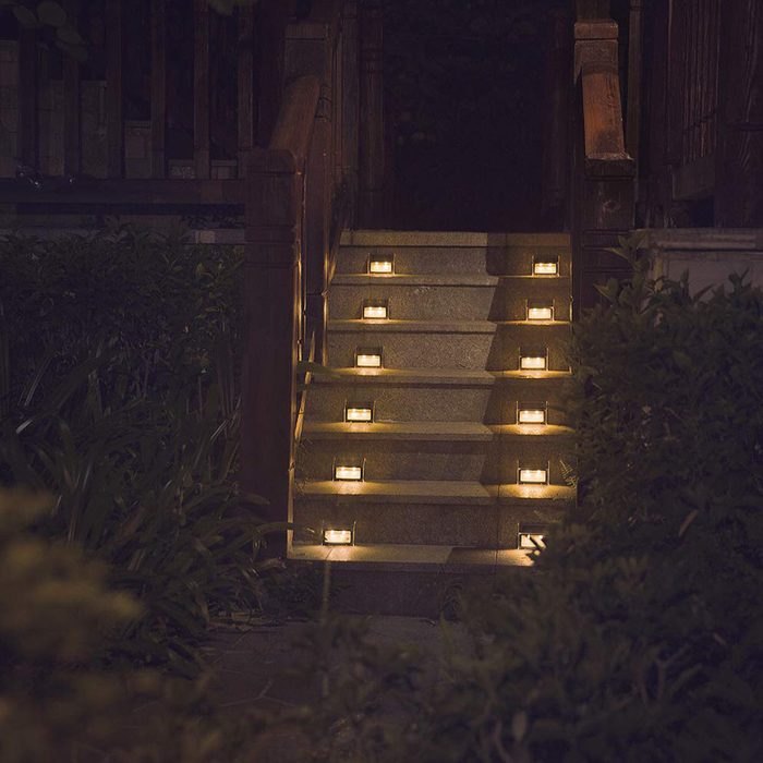 solar path deck lights