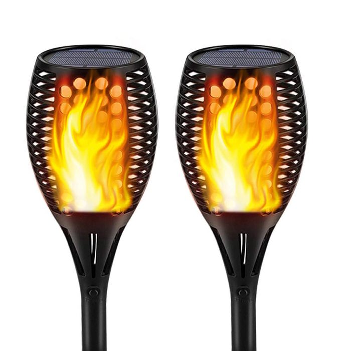 flames solar lights