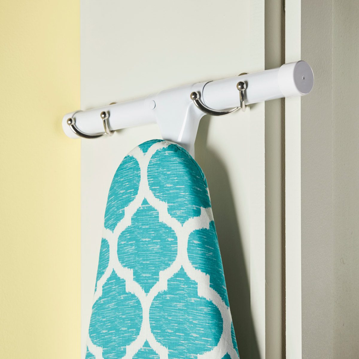 laundry room ideas Ironing board coat hook holder