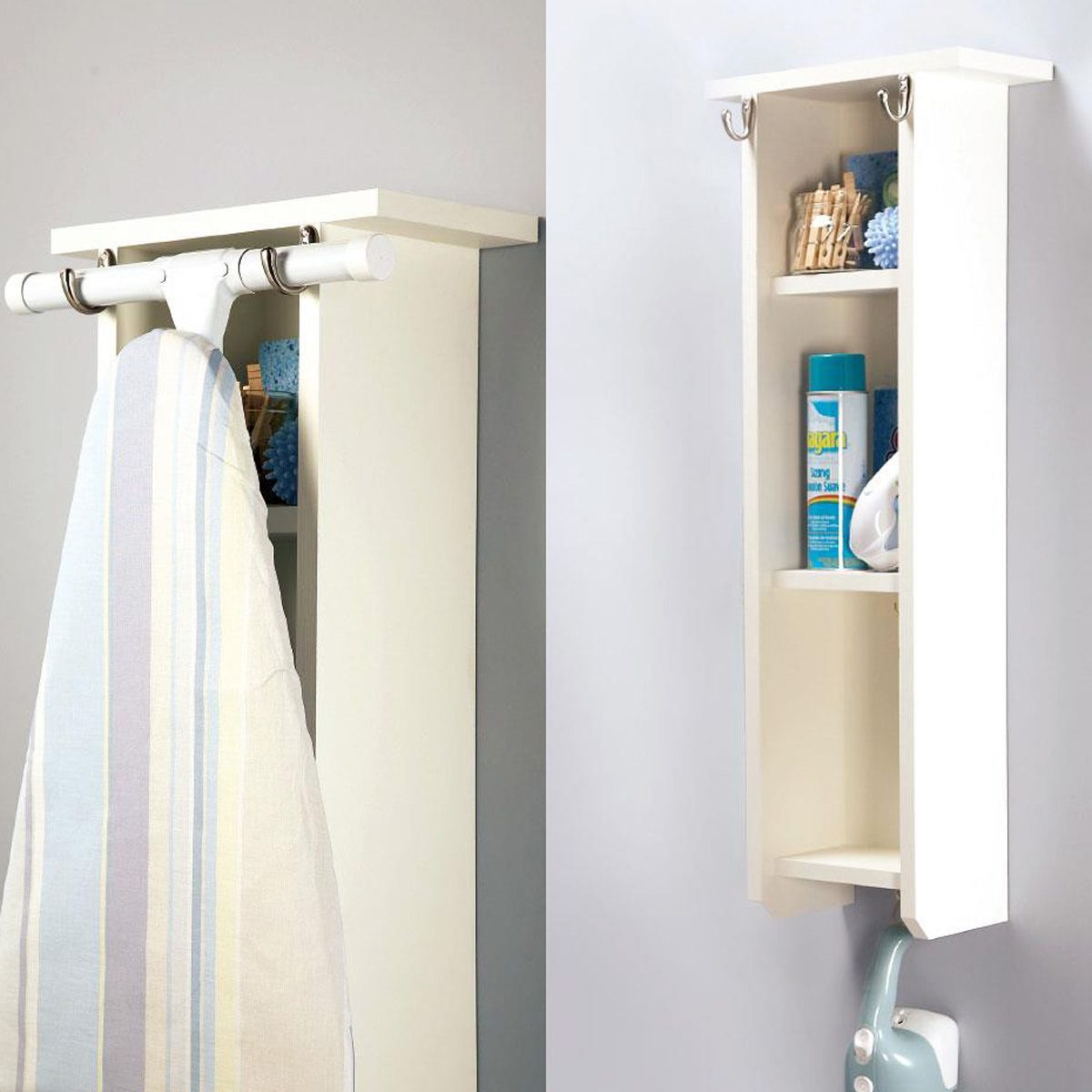 laundry room organizing ideas ironing board holder center