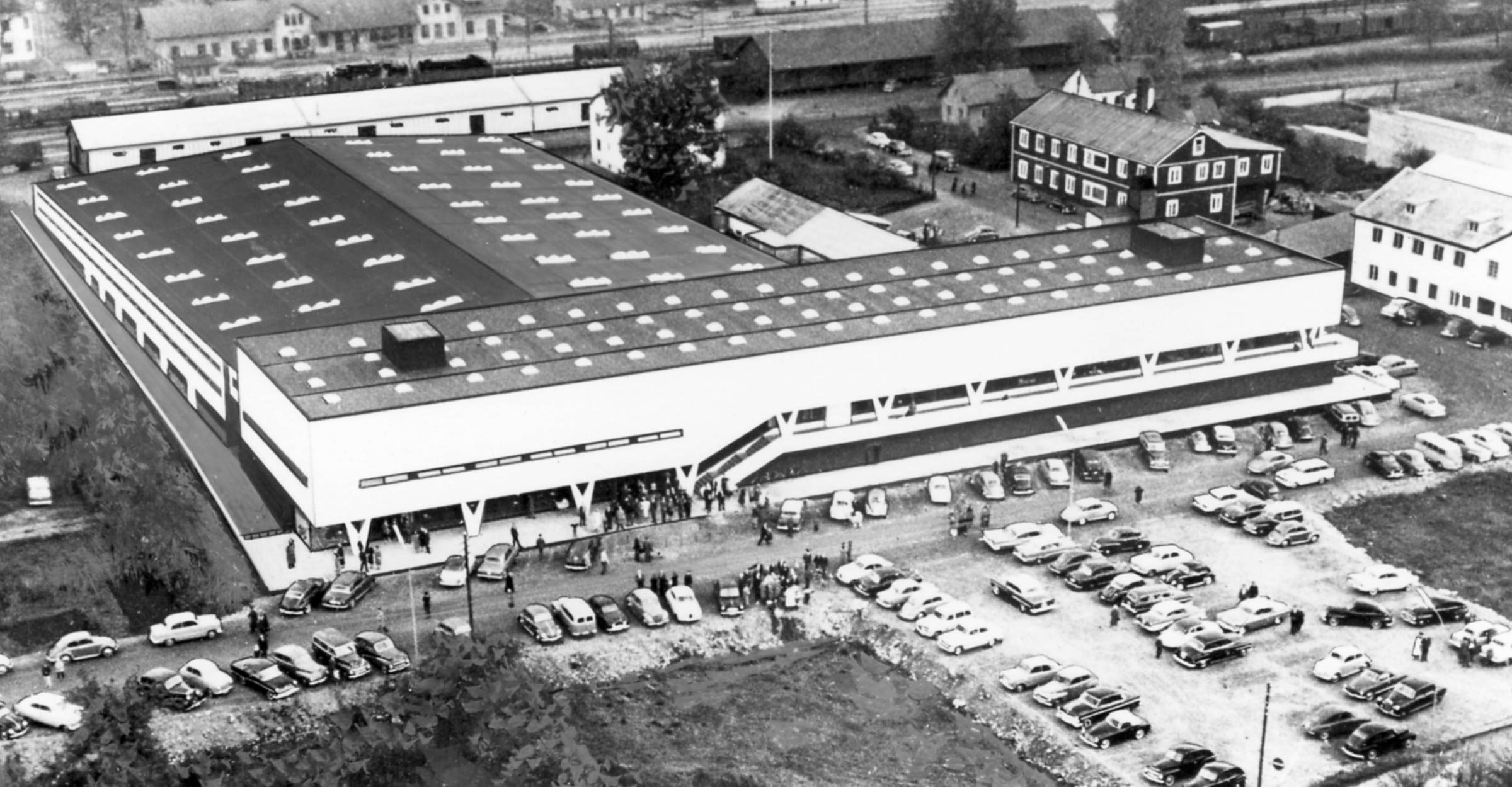 vintage ikea store exterior