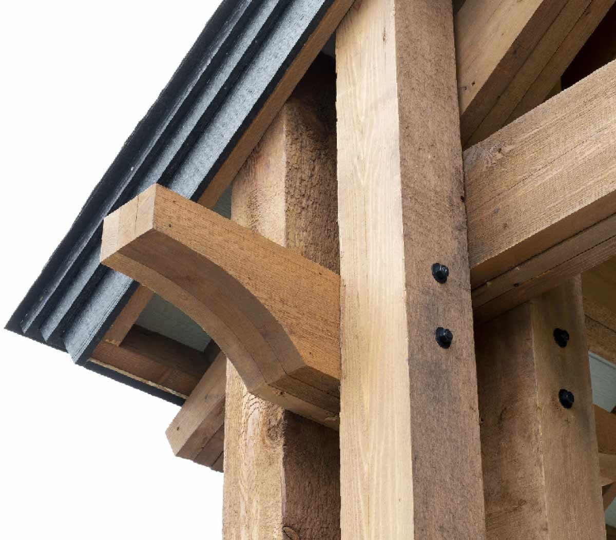 kitchen pavilion shed timber framing simplified