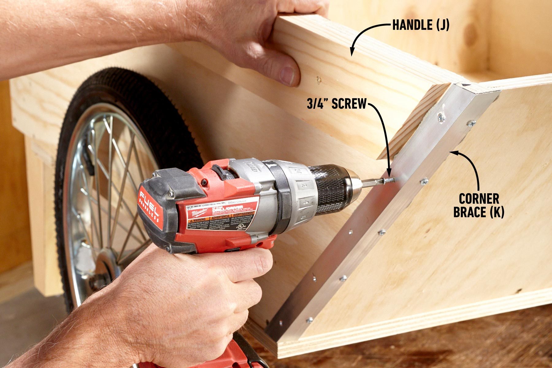 How To Build a Super-Sized, Rugged DIY Garden Cart Strengthen the corners