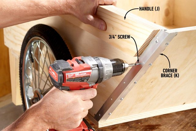How To Build a Super-Sized, Rugged DIY Garden Cart Strengthen the corners