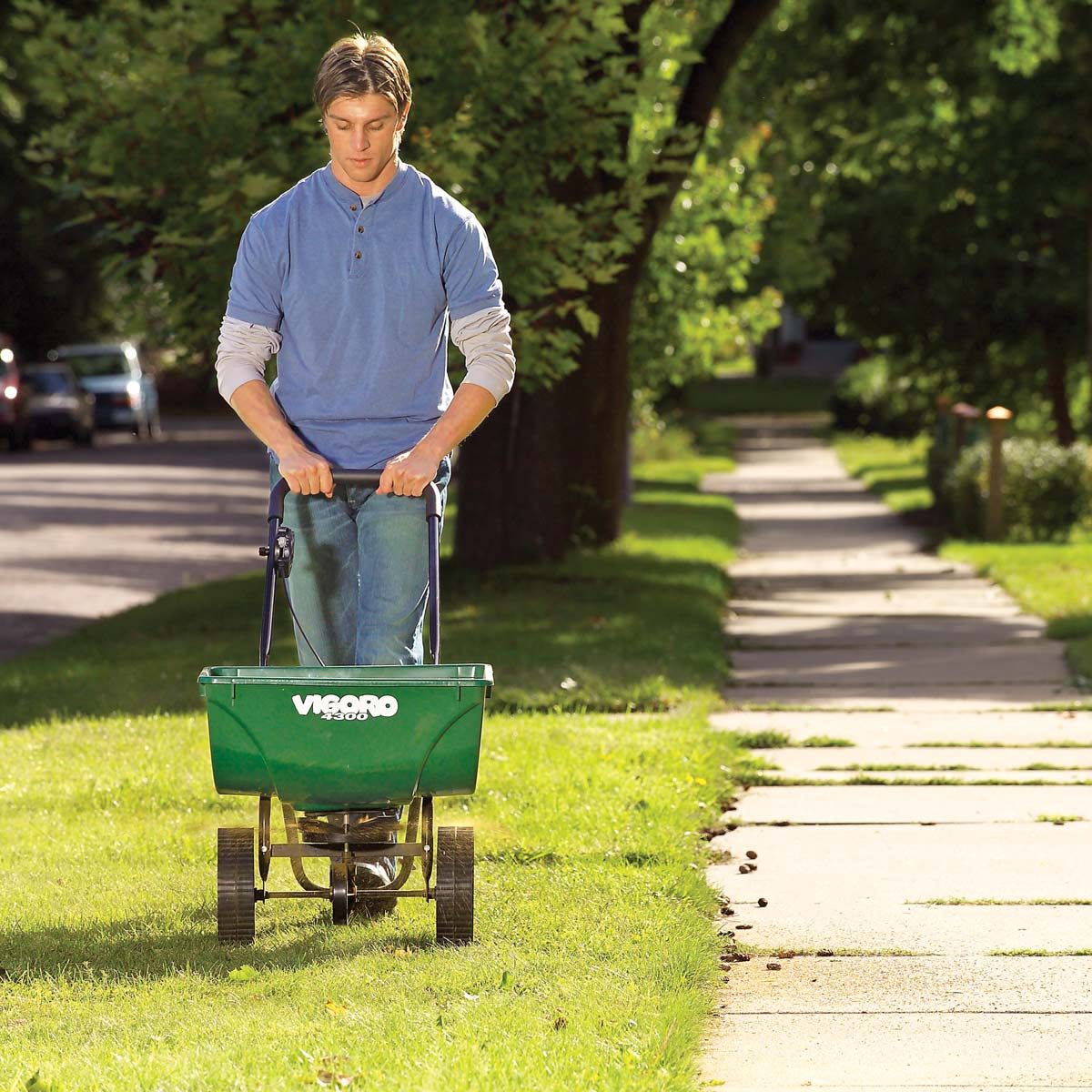 fertilizer spread crabgrass killer