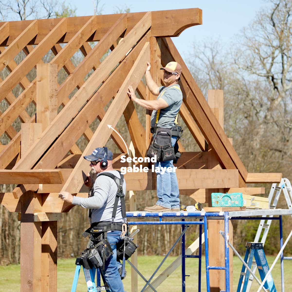 kitchen pavilion shed second gable layer