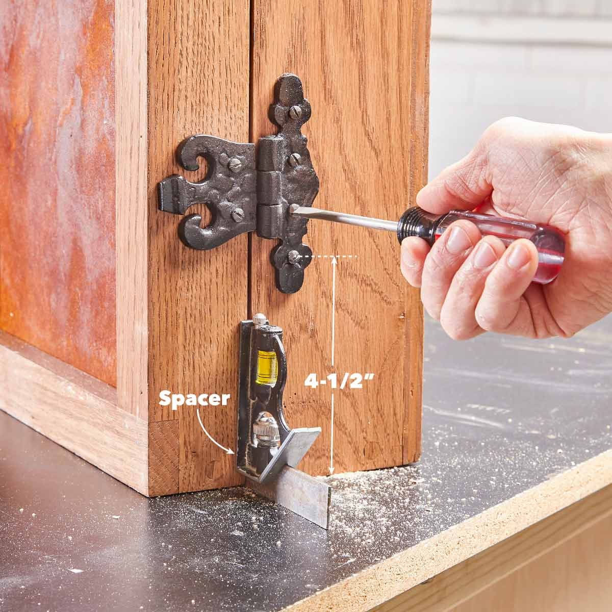 dartboard mount the hinges