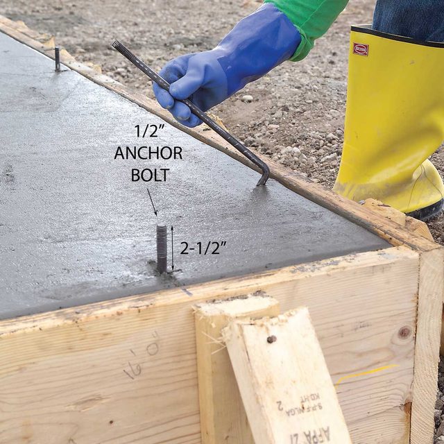 Set the Anchor Bolts