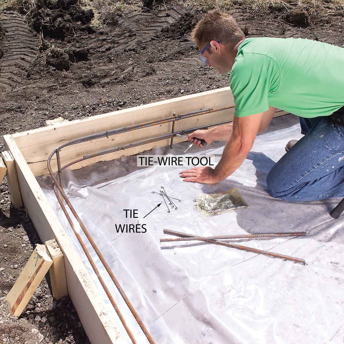 Tie in the Rebar to Strengthen the Slab