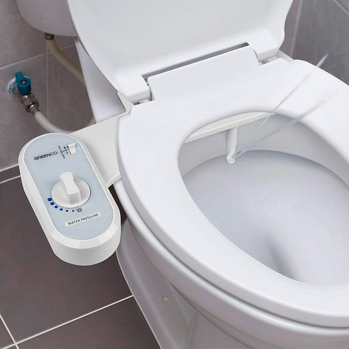 Electric bidet toilet attachment