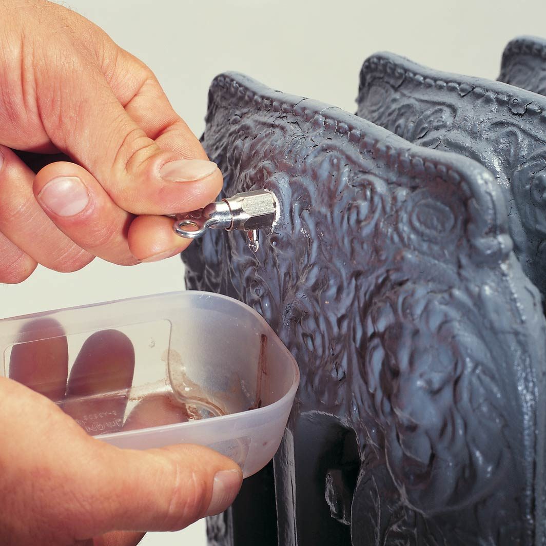 bleed a hot water radiator