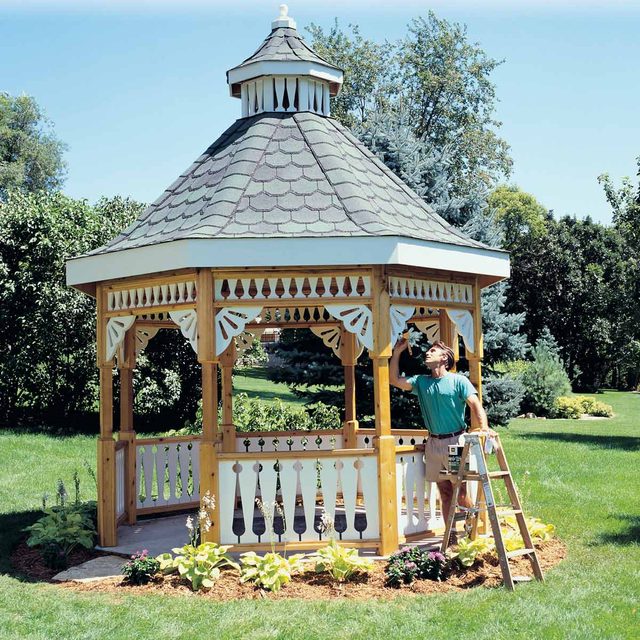 painting the gazebo