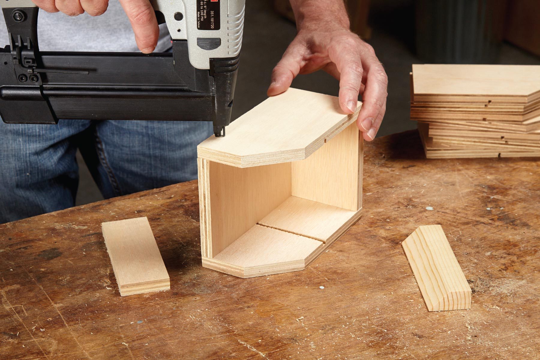 DIY Hardware Organizer Assembling the Bins