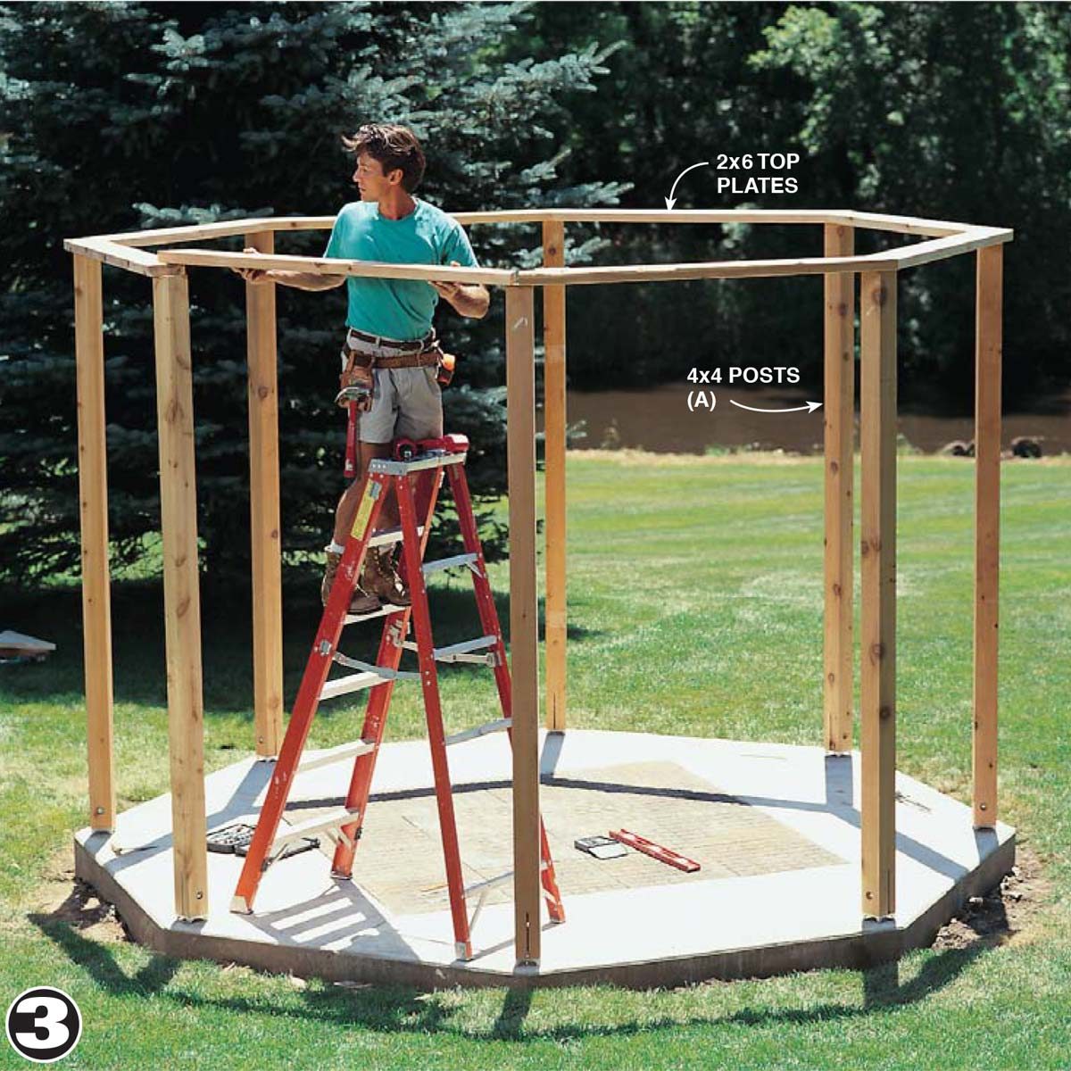 build framing gazebo