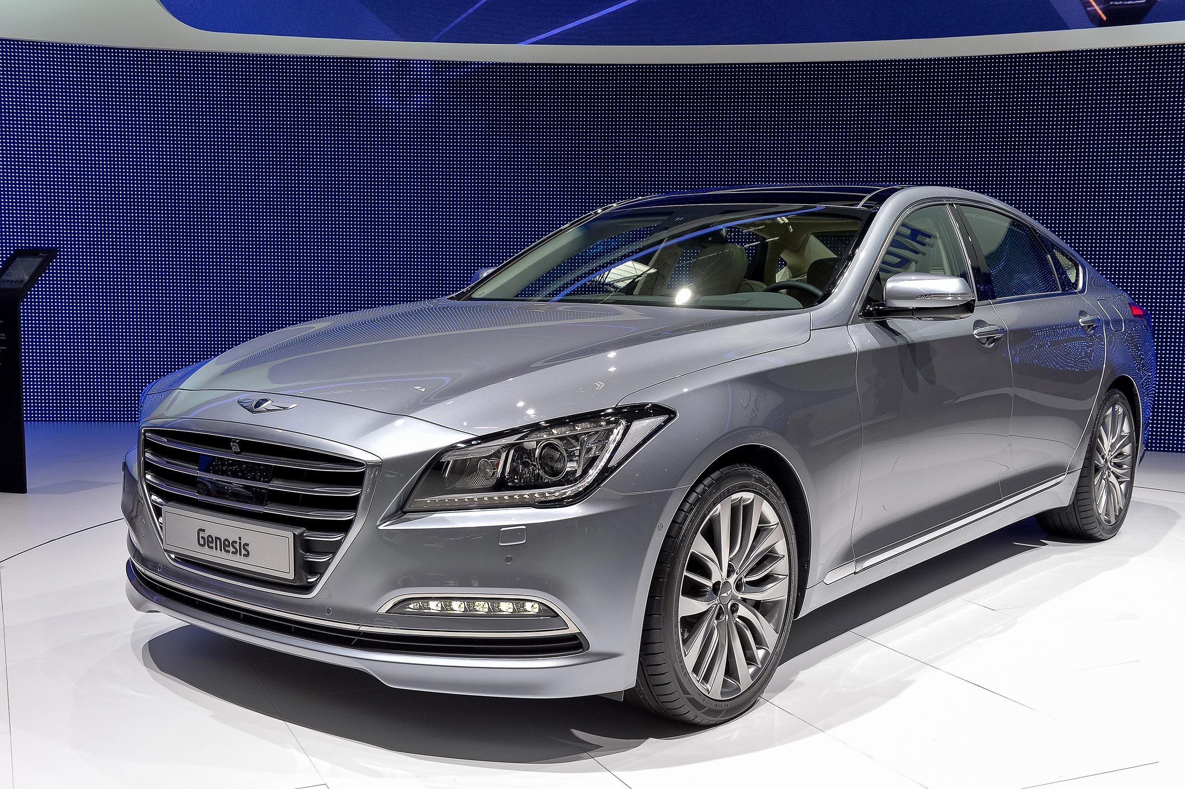 GENEVA, MAR 4: Hyundai Genesis displayed at the 84th International Motor Show International Motor Show in Geneva, Switzerland on March 4, 2014.