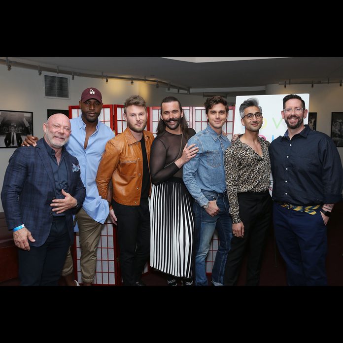 David Collins, Karamo Brown, Bobby Berk, Jonathan Van Ness, Antoni Porowski, Tan France and Damian Hobrook