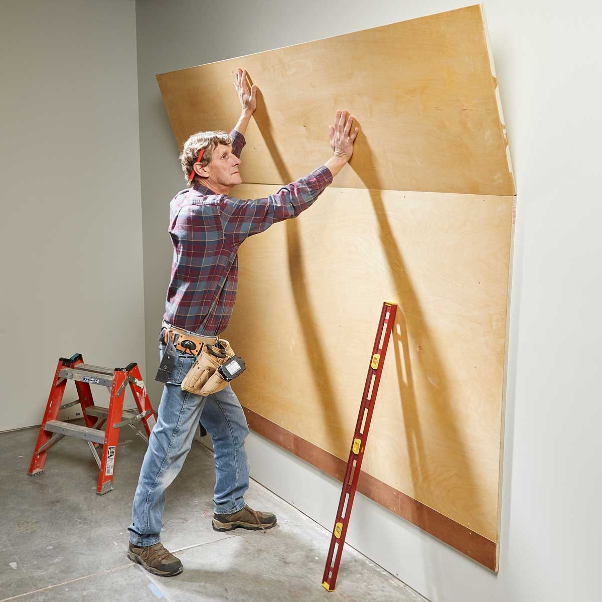 french cleat tool wall hang plywood