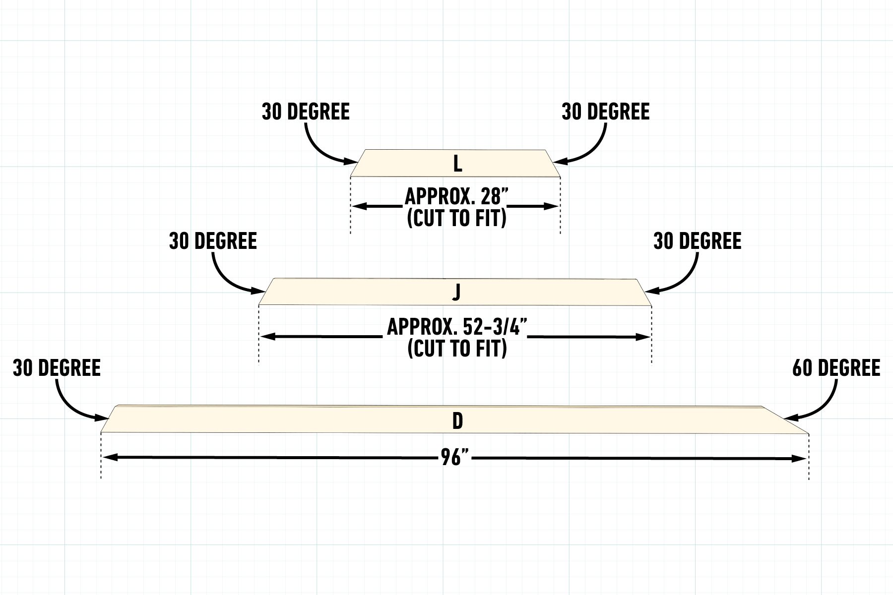 How To Build A Playhouse - Cut your framing diagram with markings on grid