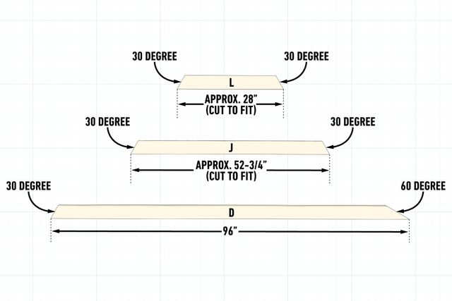 How To Build A Playhouse - Cut your framing diagram with markings on grid
