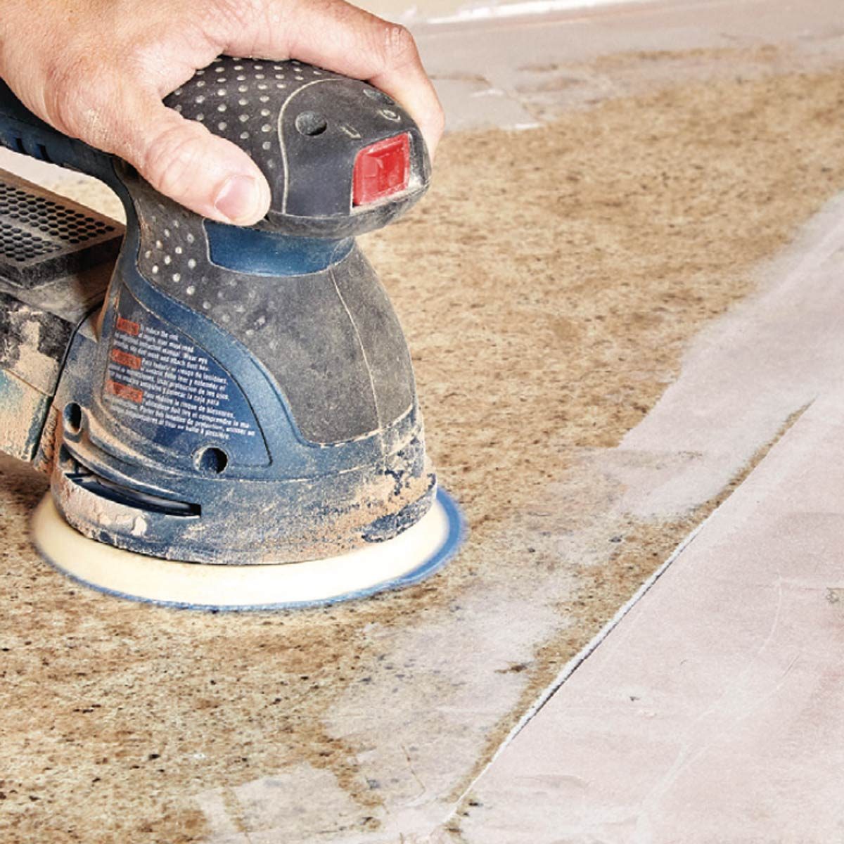 Sanding countertops