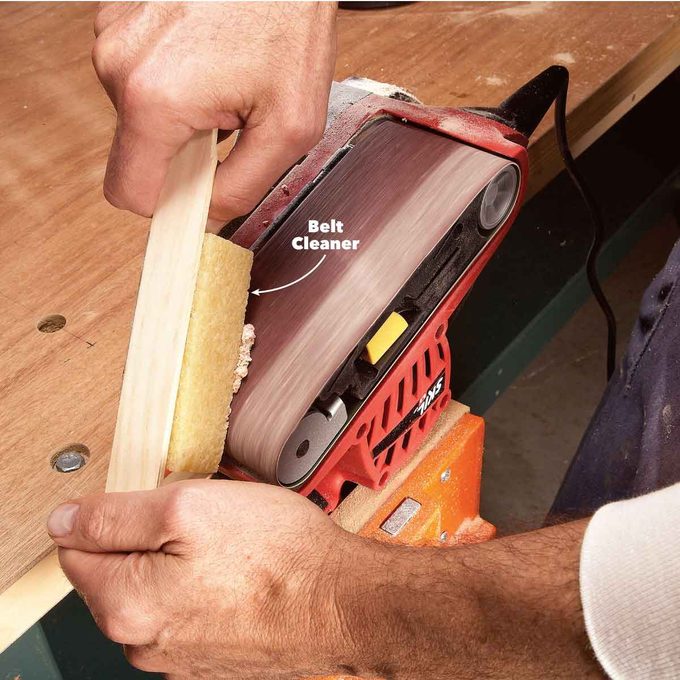 belt sander keep the belt clean