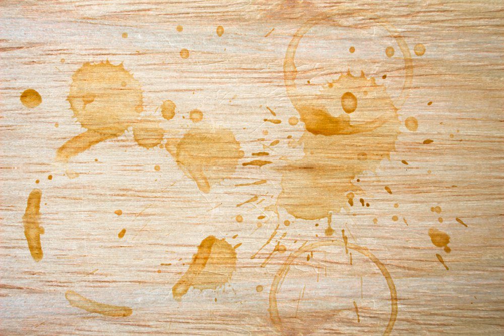 Spot from a cup of coffee on wood table / Coffee Stains Set / coffee paint stains