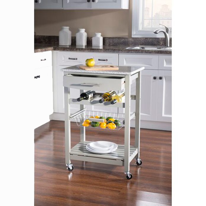 Kitchen Cart with Granite Top