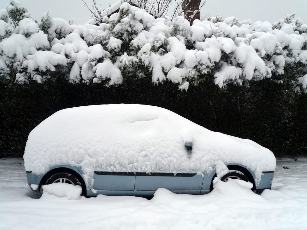 A car under the snow