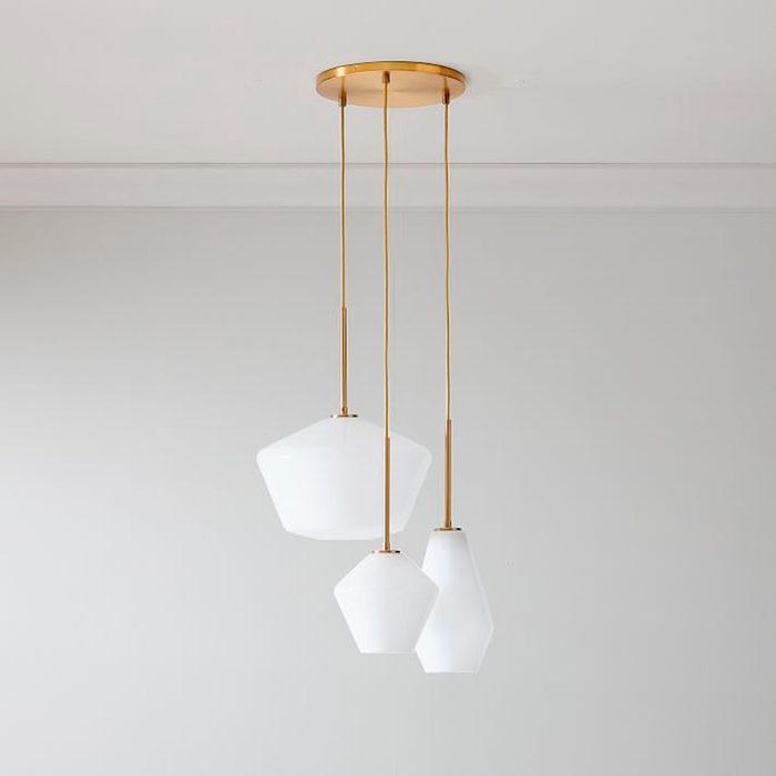 sculptural glass dining room lighting ideas