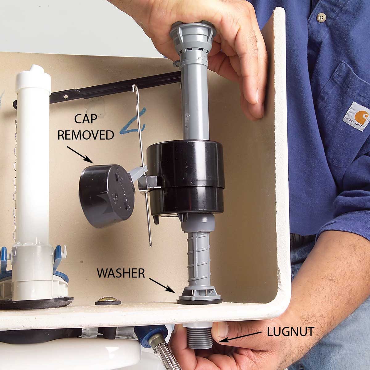 Install the New Fill Valve