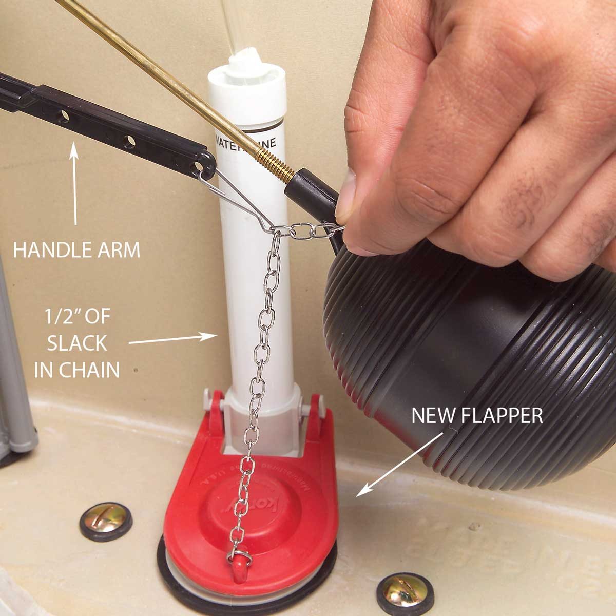 Install the New Flapper