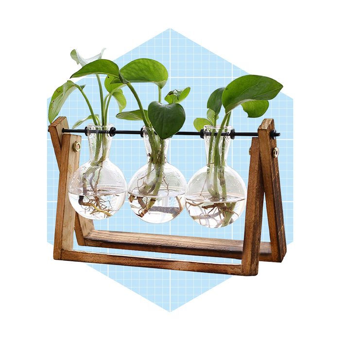 Planter With Wooden Stand