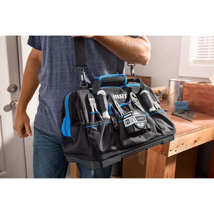 HART 16-inch Hard Bottom Tool Bag