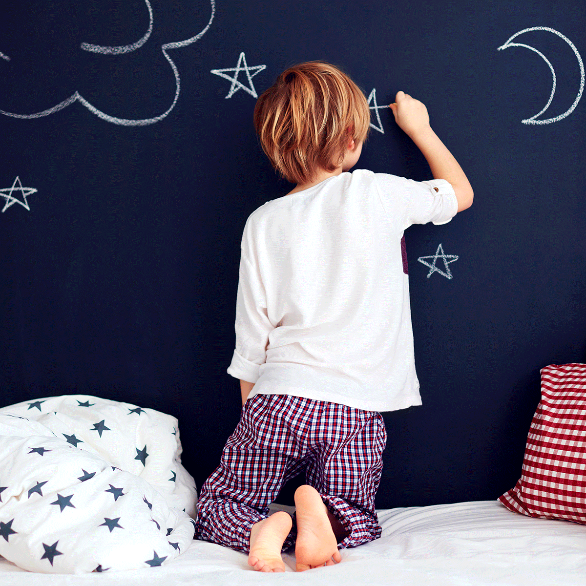 chalkboard paint on wall