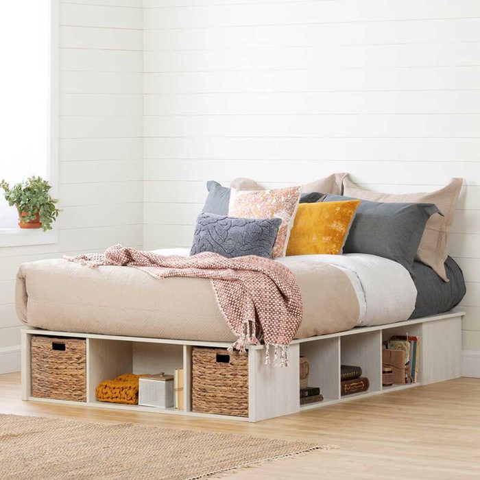platform storage bed