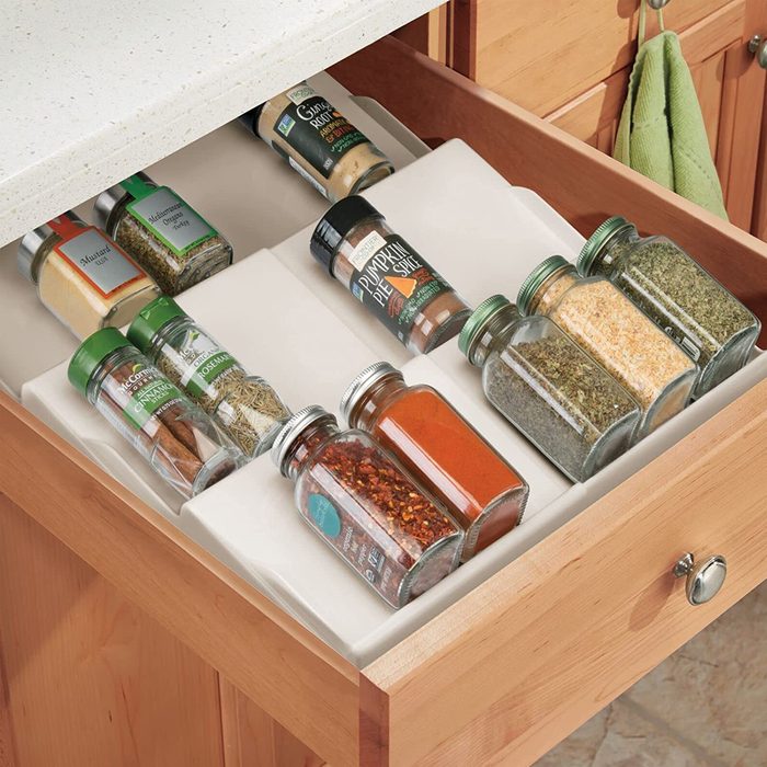 Mdesign Expandable Plastic Deluxe Spice Rack Ecomm Amazon.com