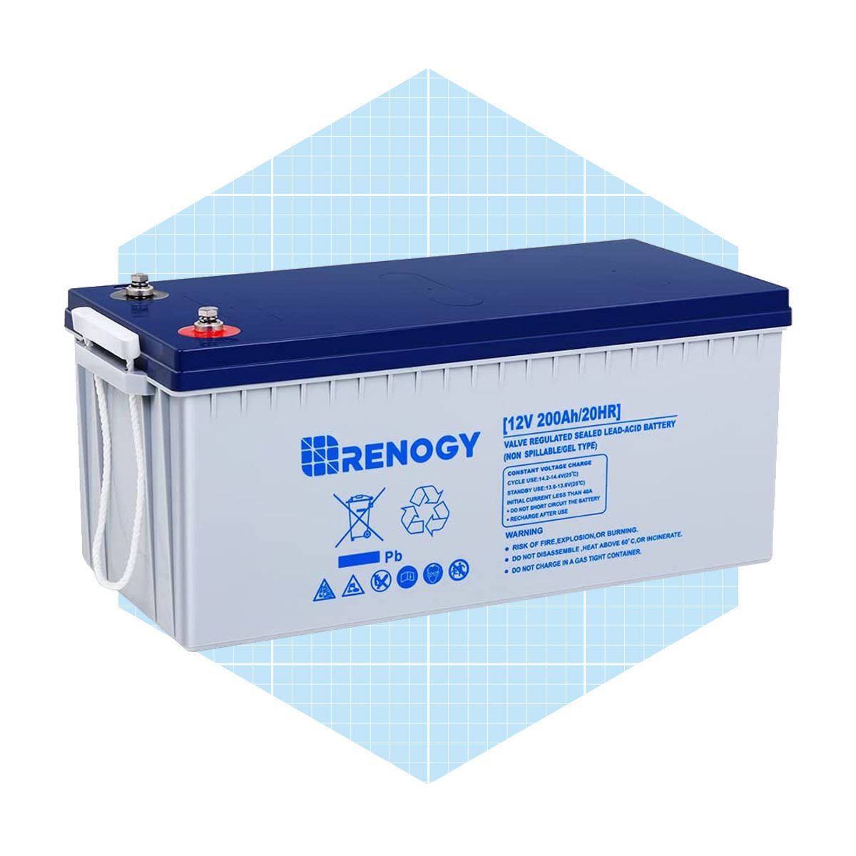 Renogy 12v 200ah Rechargeable Deep Cycle Hybrid Gel Battery Ecomm Amazon.com