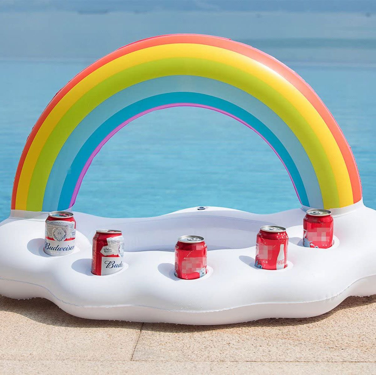 Rainbow pool float