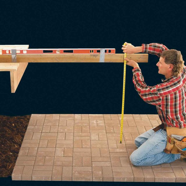 Building deck stairs