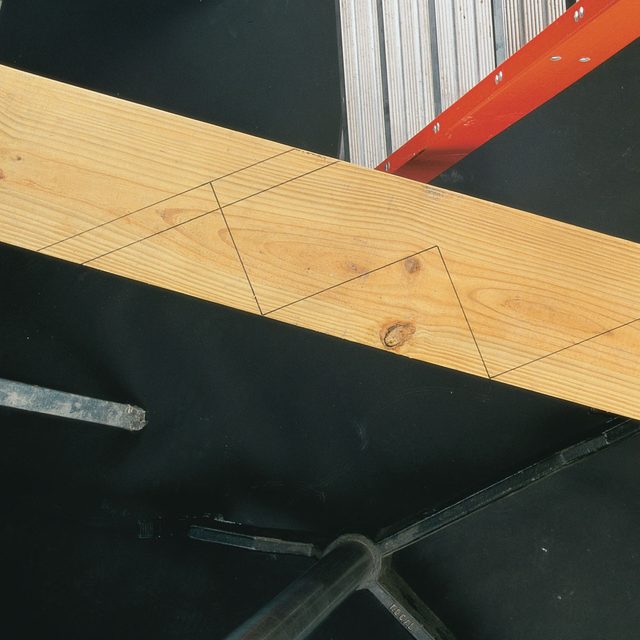 Building deck stairs