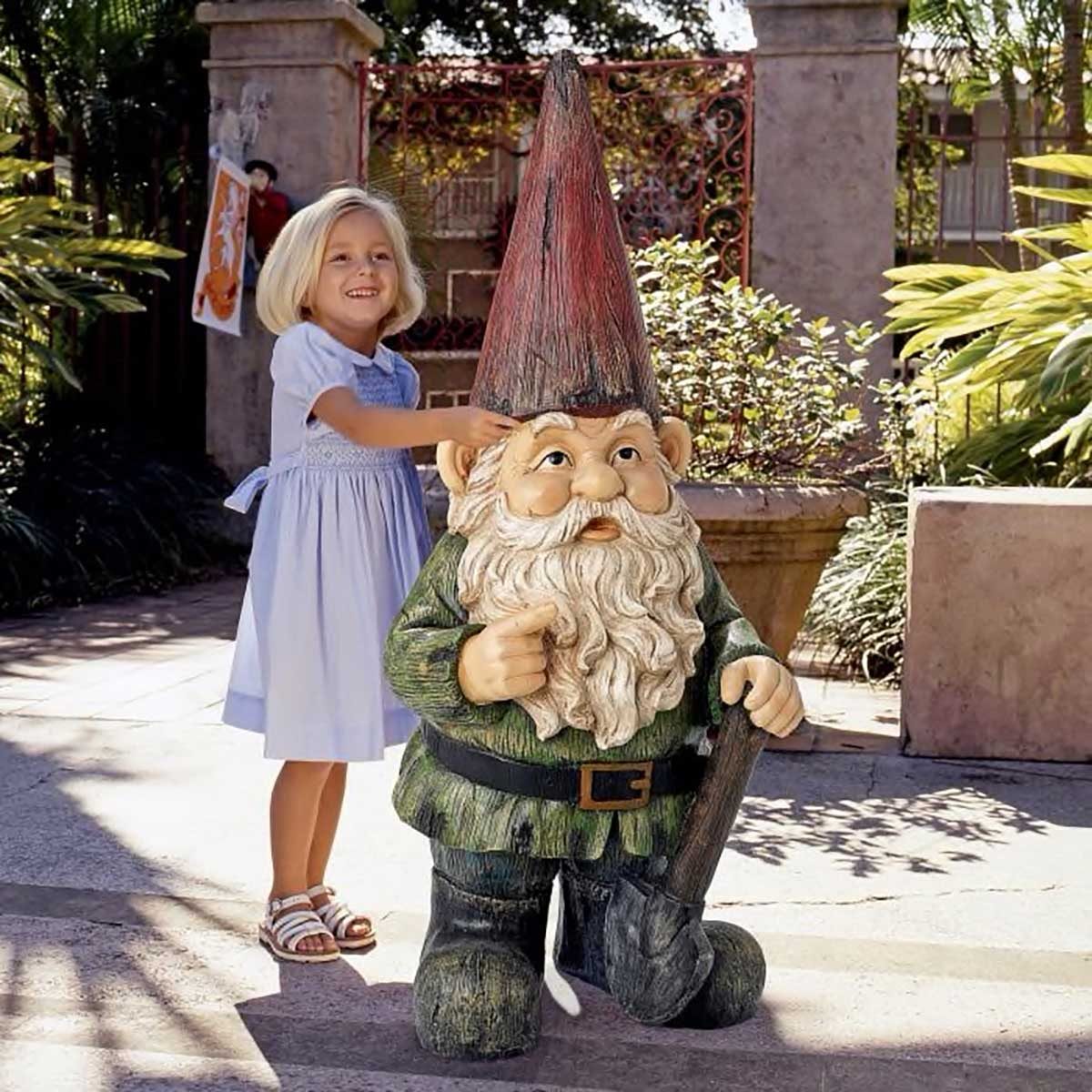 Large garden gnome