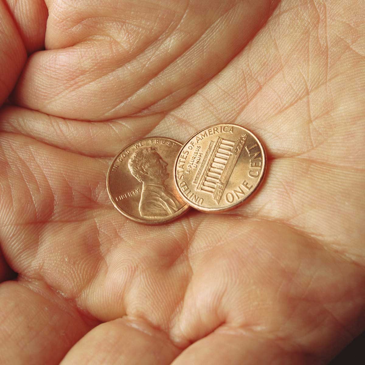 Two pennies