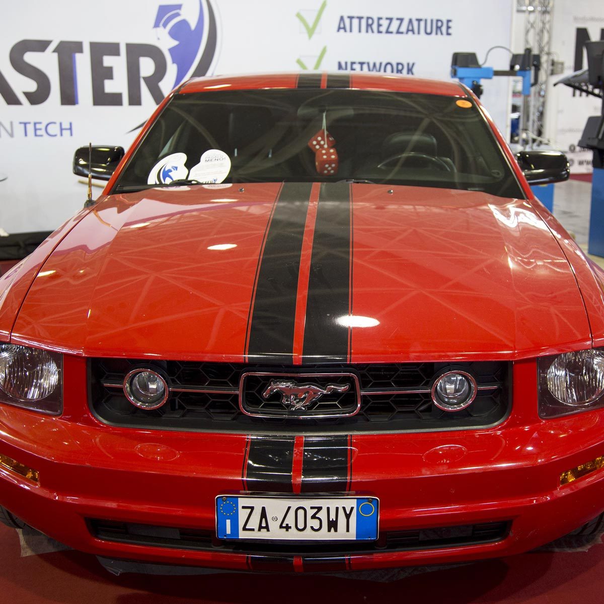 Ford Mustang is on display during the Naples Motor Show 2017