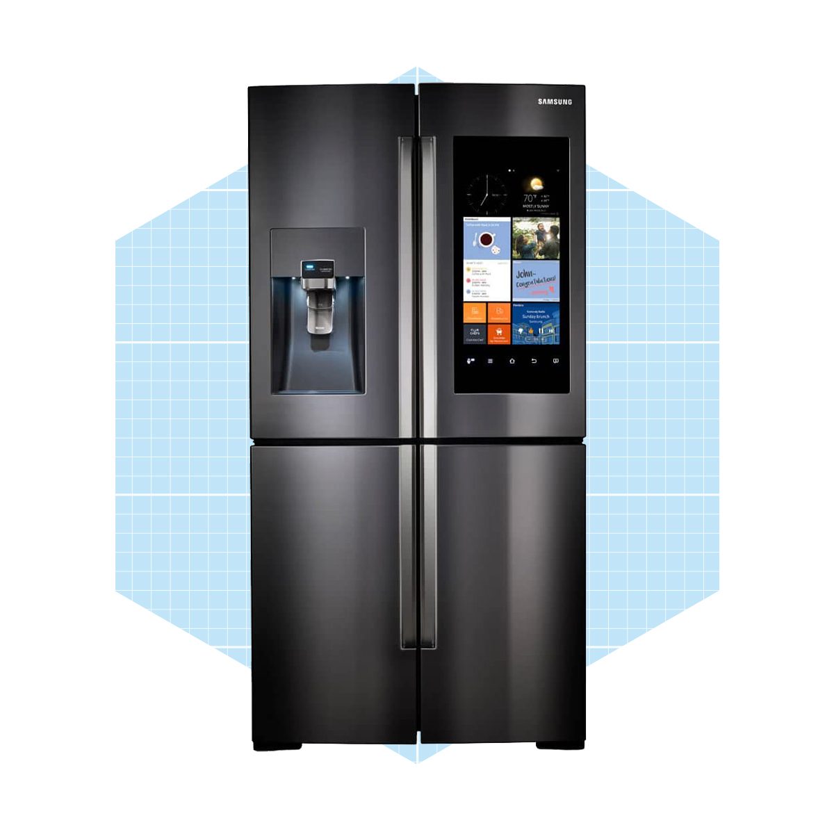 Samsung  Stainless 4 Door Family Hub Counter Depth Refrigerator Ecomm Amazon.com