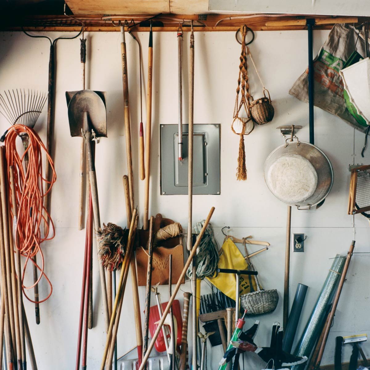 Garden Tools in Garage
