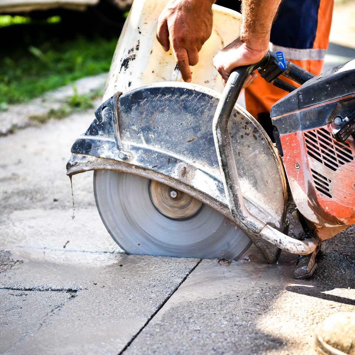 Cutting concrete