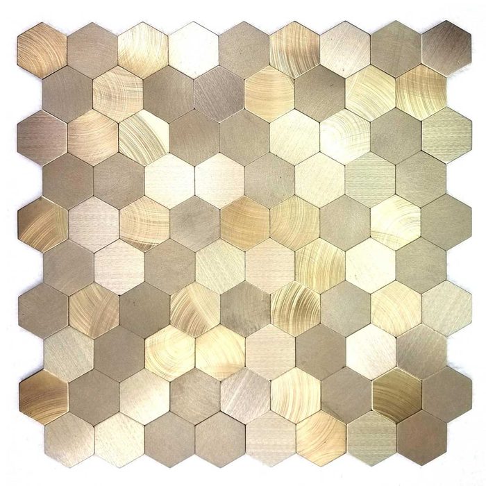 Gold honeycomb tile