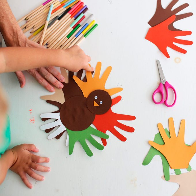 kids Thanksgiving turkey crafts