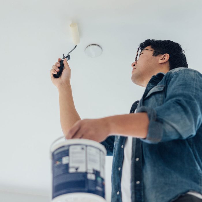 Painting the ceiling